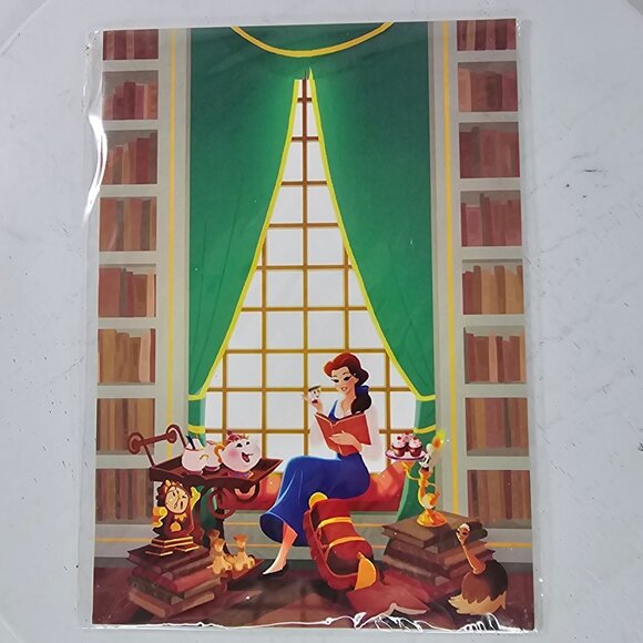 Disney WonderGround Gallery Belle In The Library Postcard By Eunjung June Kim - Picture 6 of 6